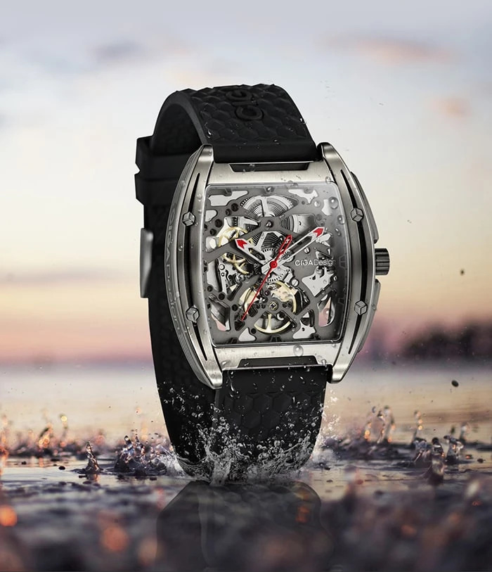 CIGA Design Z Series Titanium – Orologio Automatico Scheletrato – Movimento SEAGULL 25 Rubini – Vetro Zaffiro